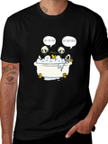 Panda Bath T-Shirt: Funny Panda Design