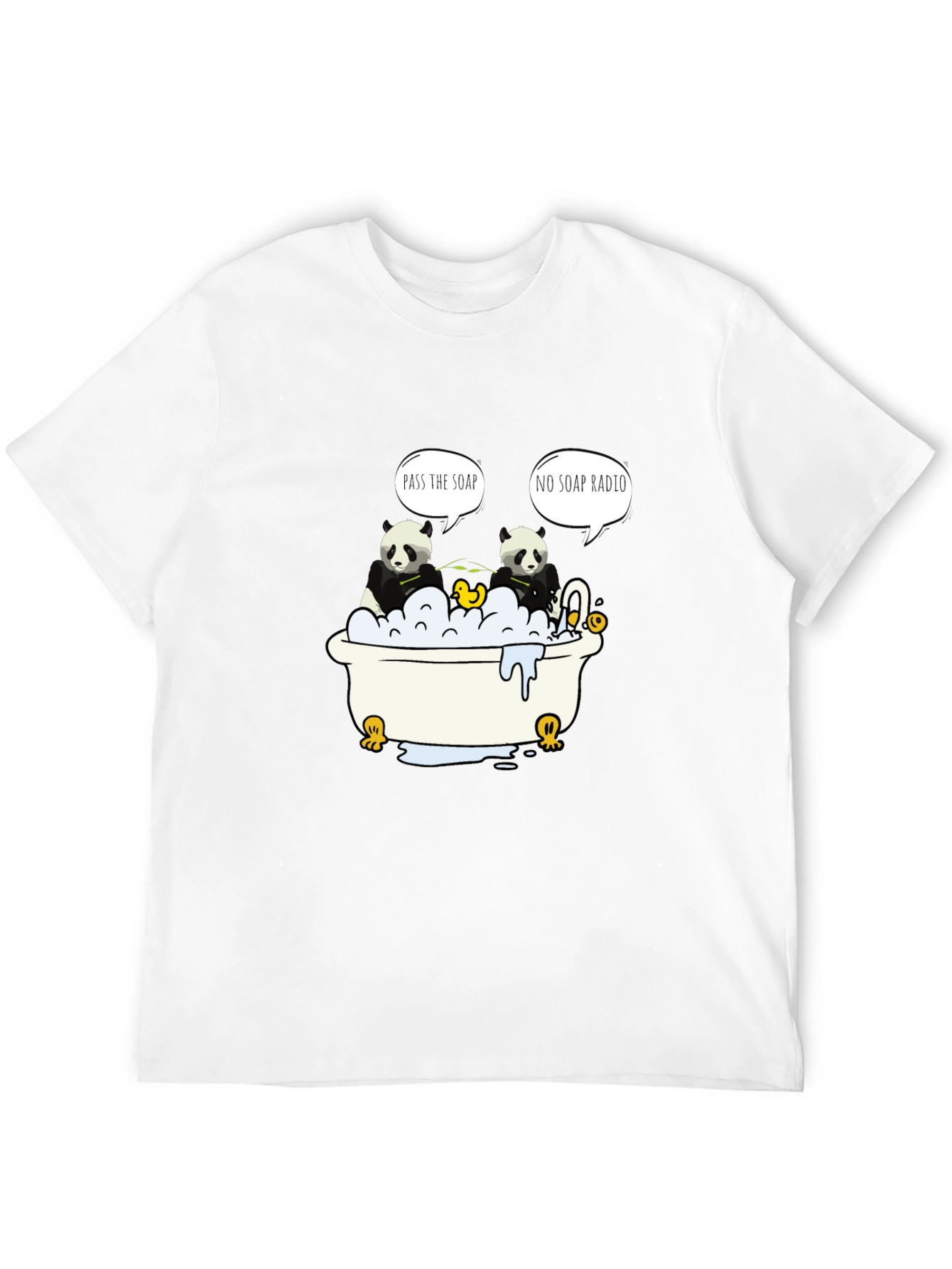 Panda Bath T-Shirt: Funny Panda Design