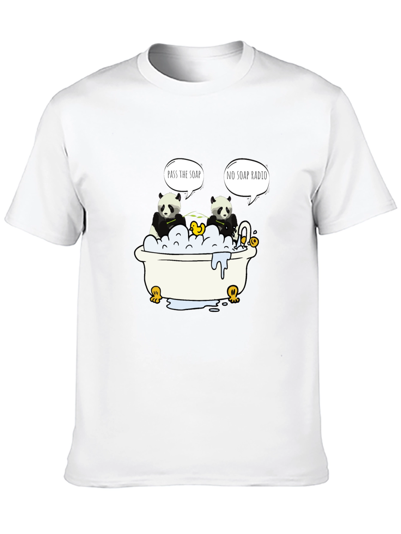Panda Bath T-Shirt: Funny Panda Design