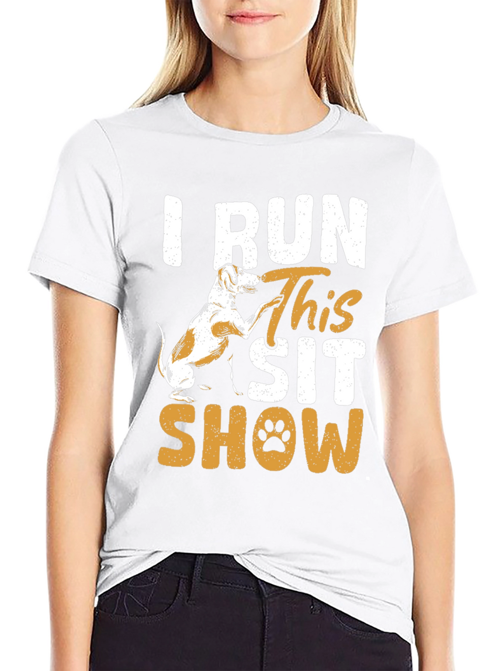 I Run This Sit Show Dog Graphic Tee