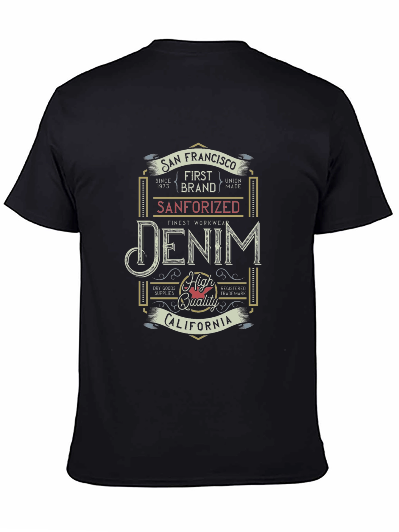 San Francisco Denim T-Shirt - Vintage Style