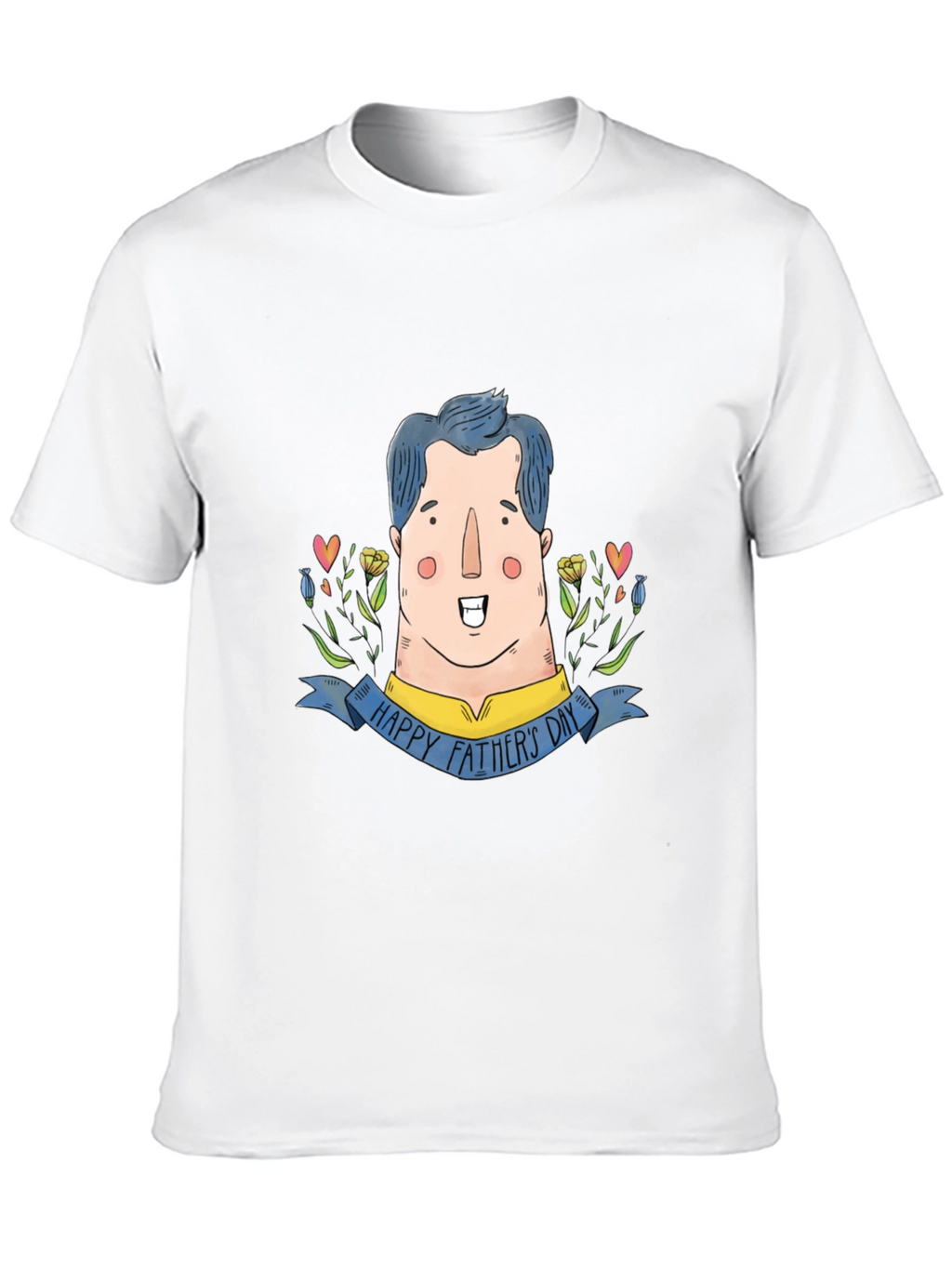 Happy Fathers Day Cartoon Dad Graphic Tee
