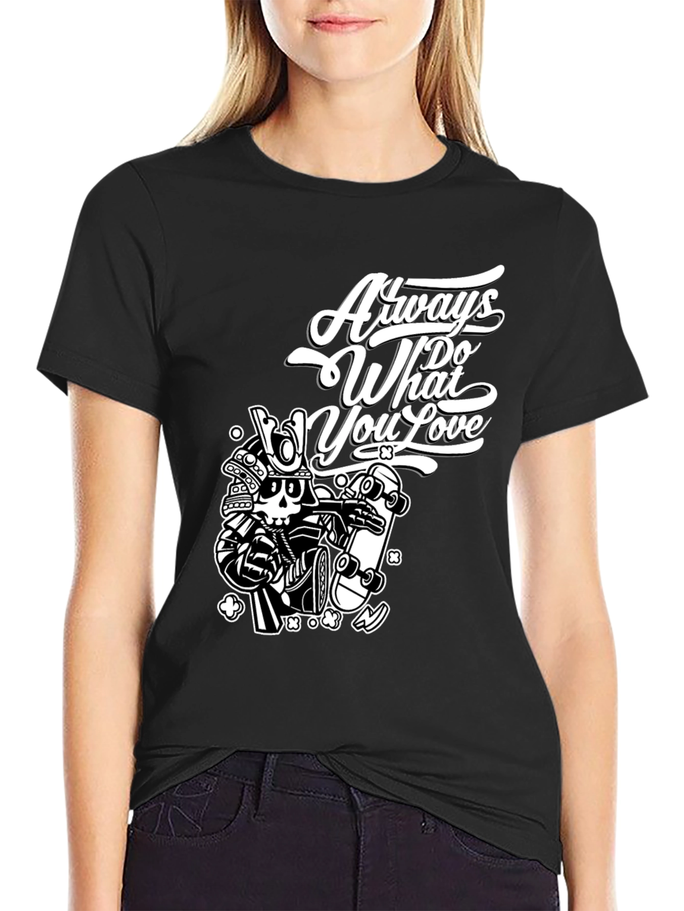 Black Graphic Tee - Always Do What You Love