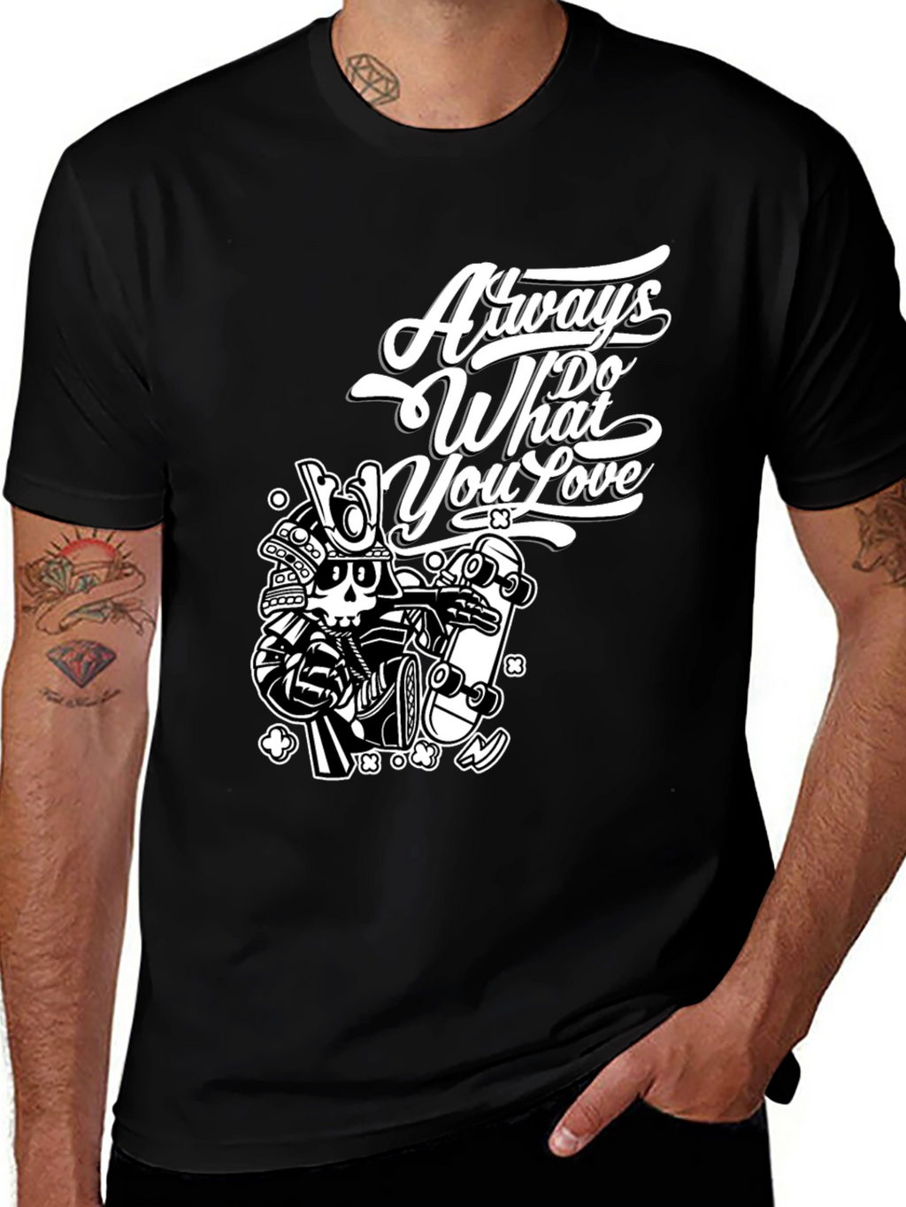 Black Graphic Tee - Always Do What You Love