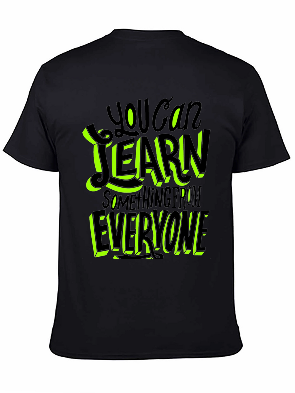 Learn From Everyone Graphic Tee - Black