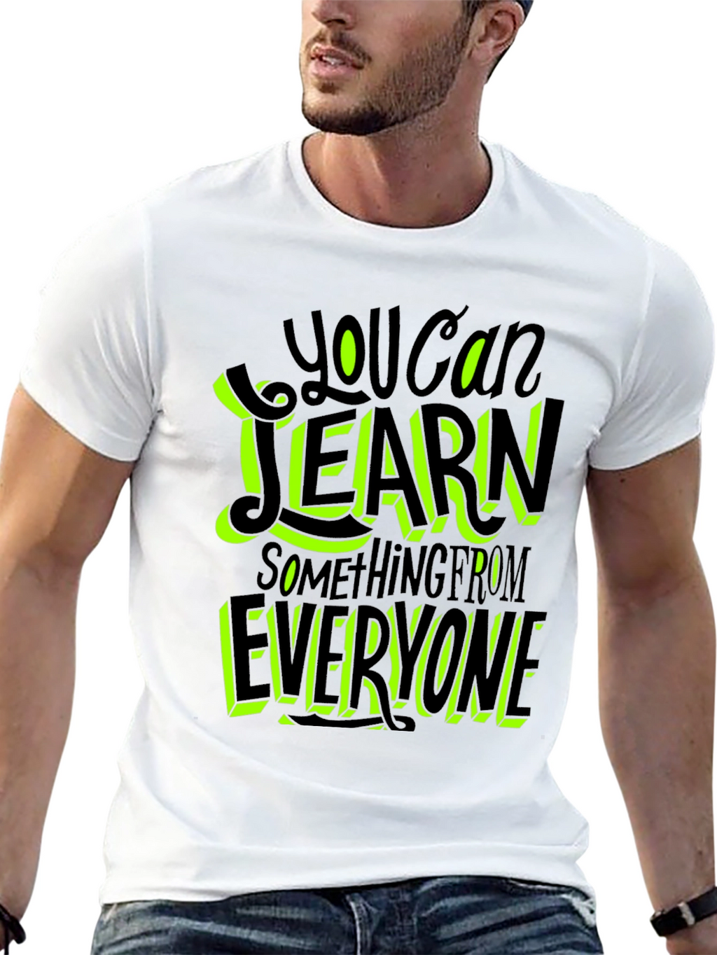 Learn From Everyone Graphic Tee - Black