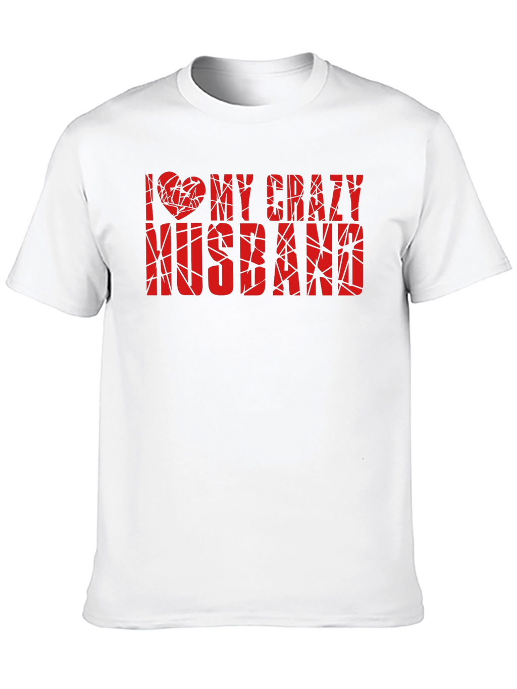 I Love My Crazy Husband Graphic Tee - Black