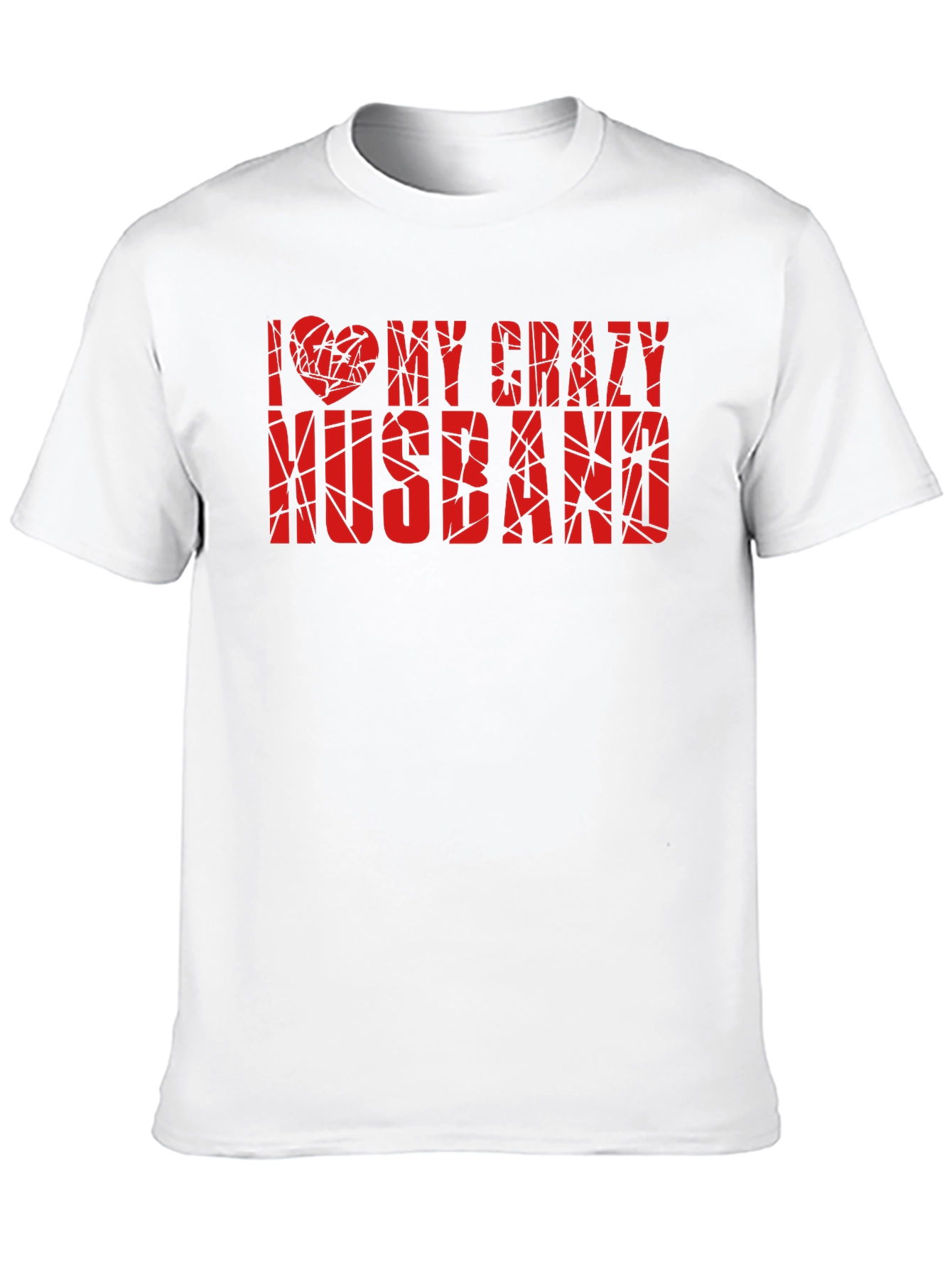 I Love My Crazy Husband Graphic Tee - Black