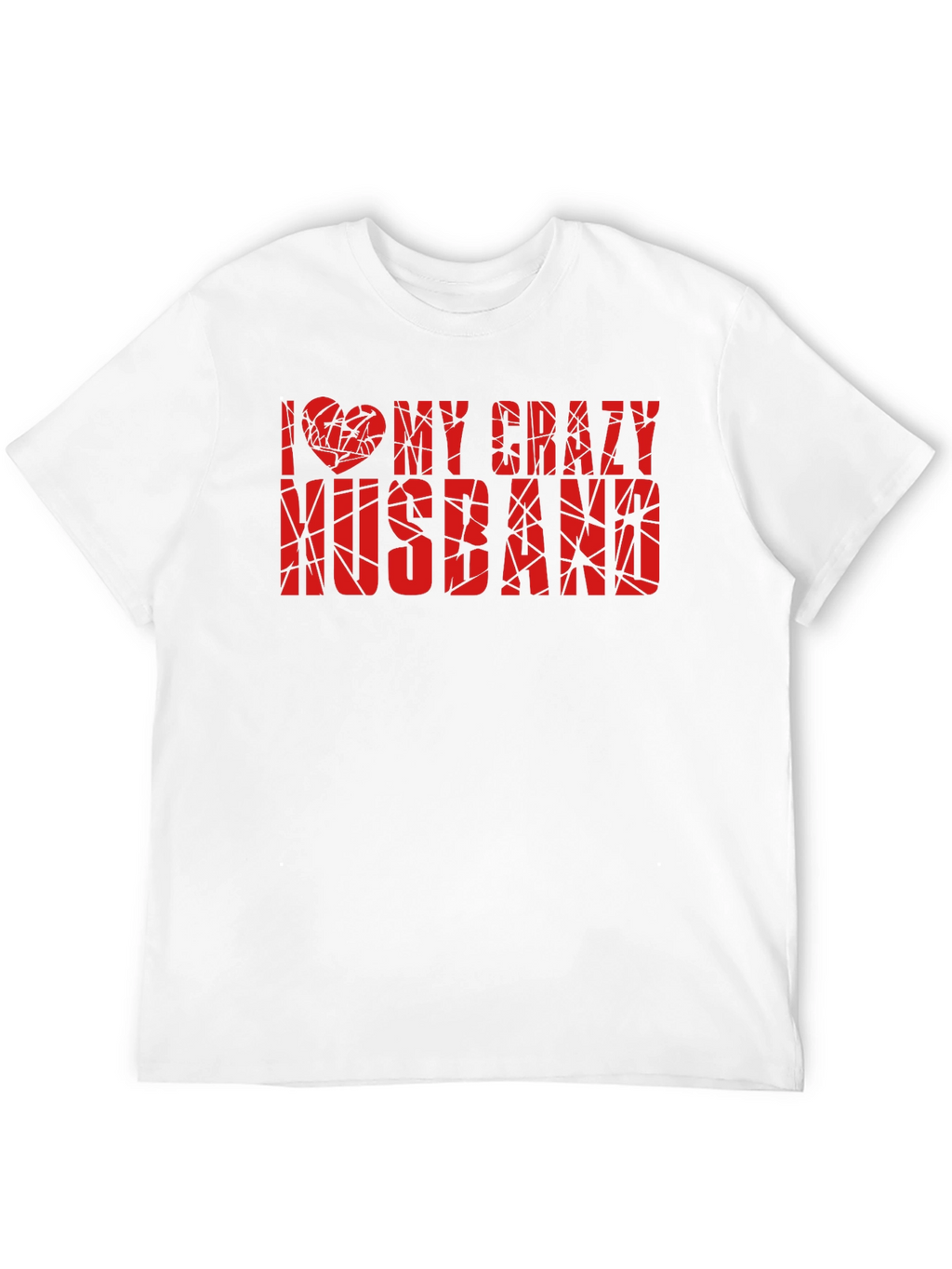 I Love My Crazy Husband Graphic Tee - Black