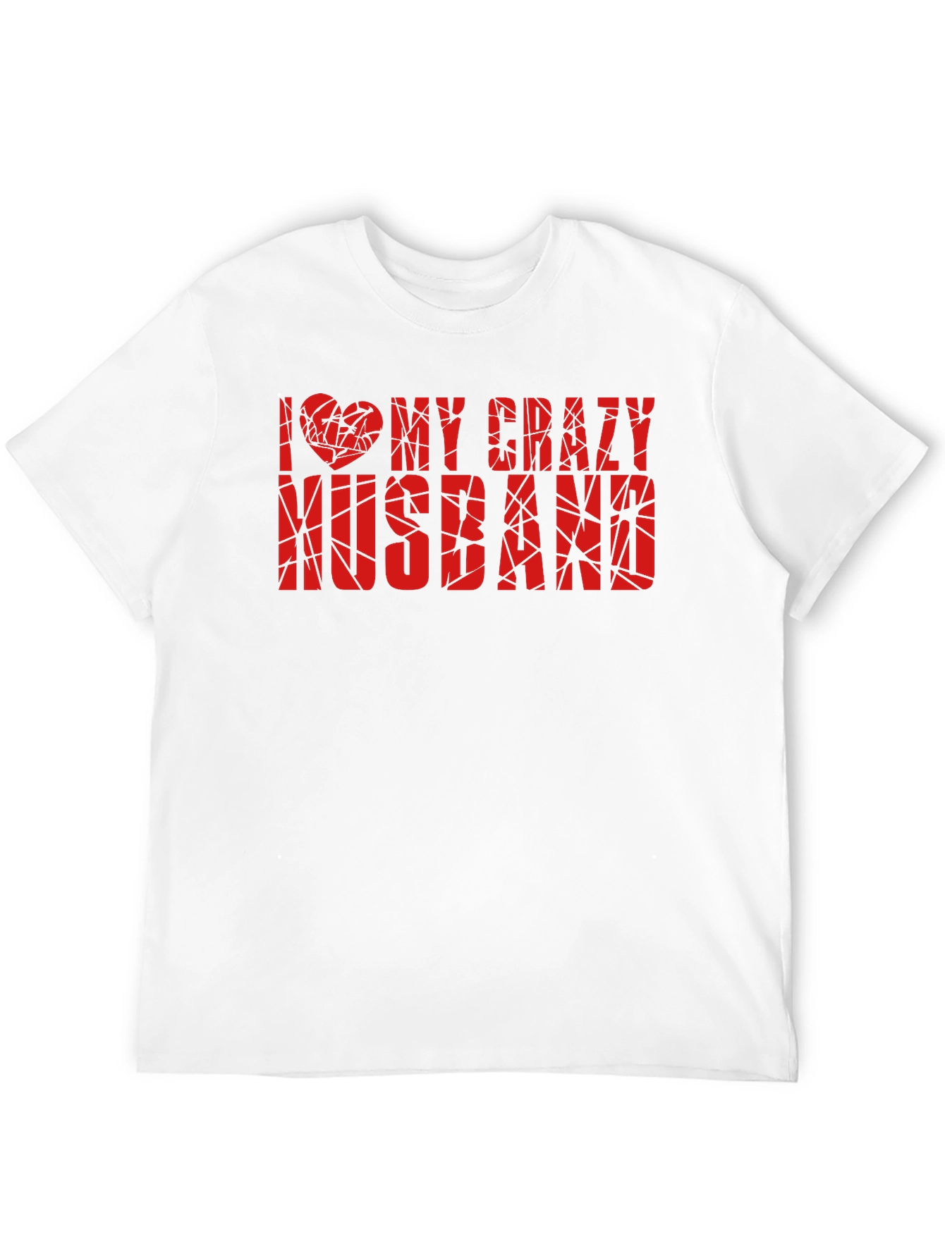 I Love My Crazy Husband Graphic Tee - Black