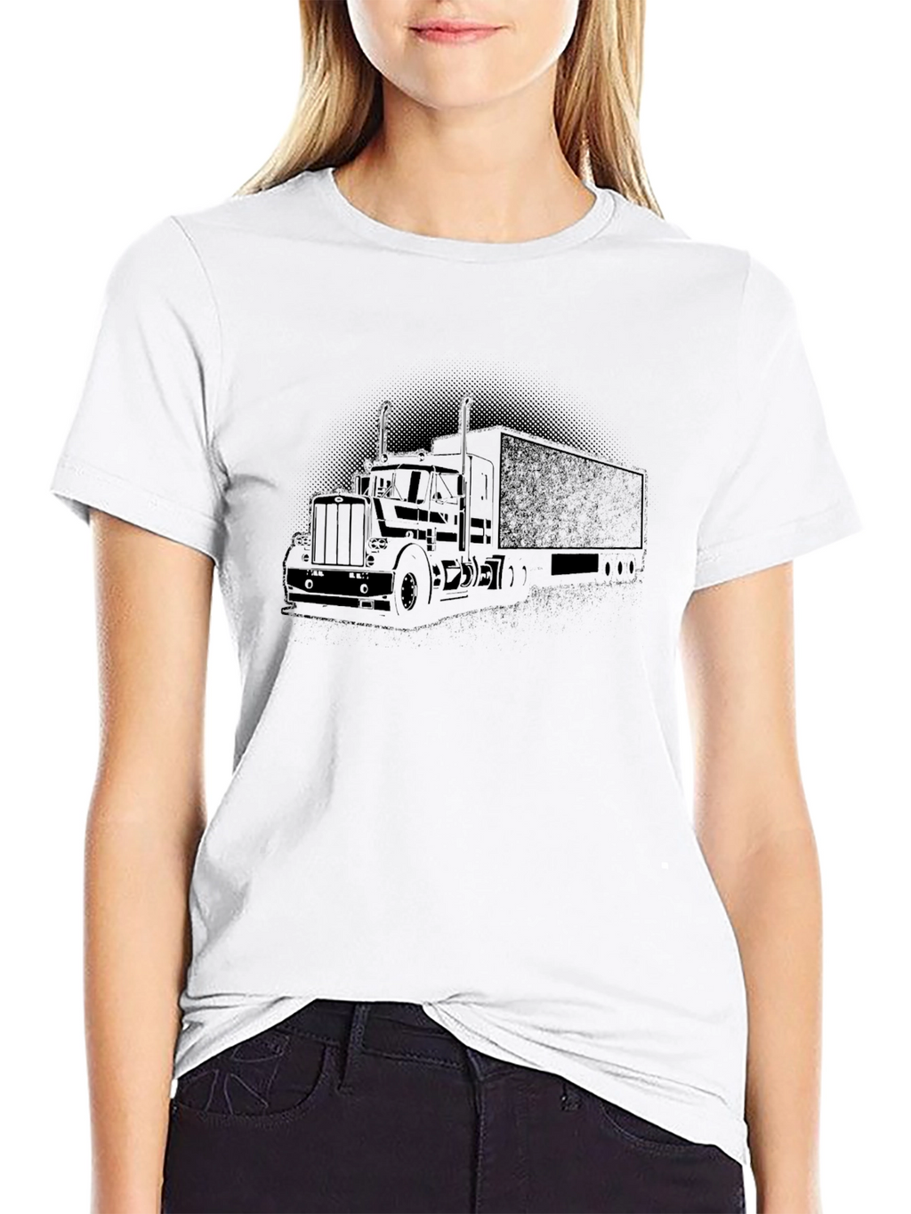 Trucker Tee - Semi Truck Graphic T-Shirt