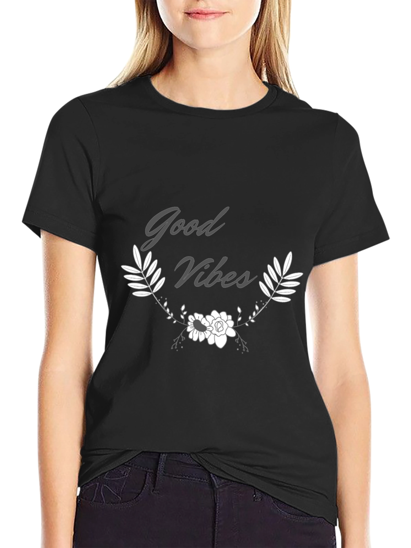 Good Vibes Graphic Tee - Black