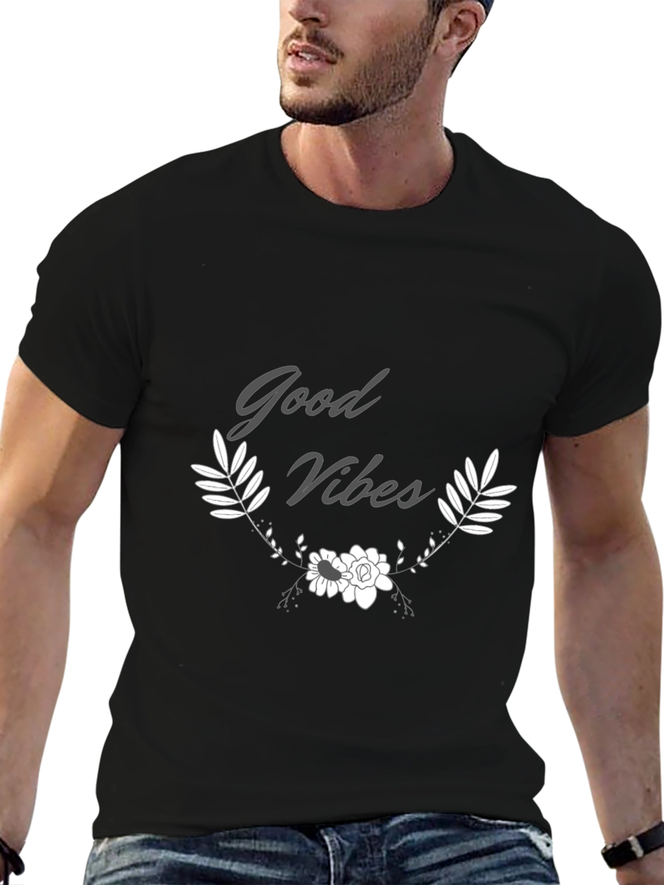 Good Vibes Graphic Tee - Black