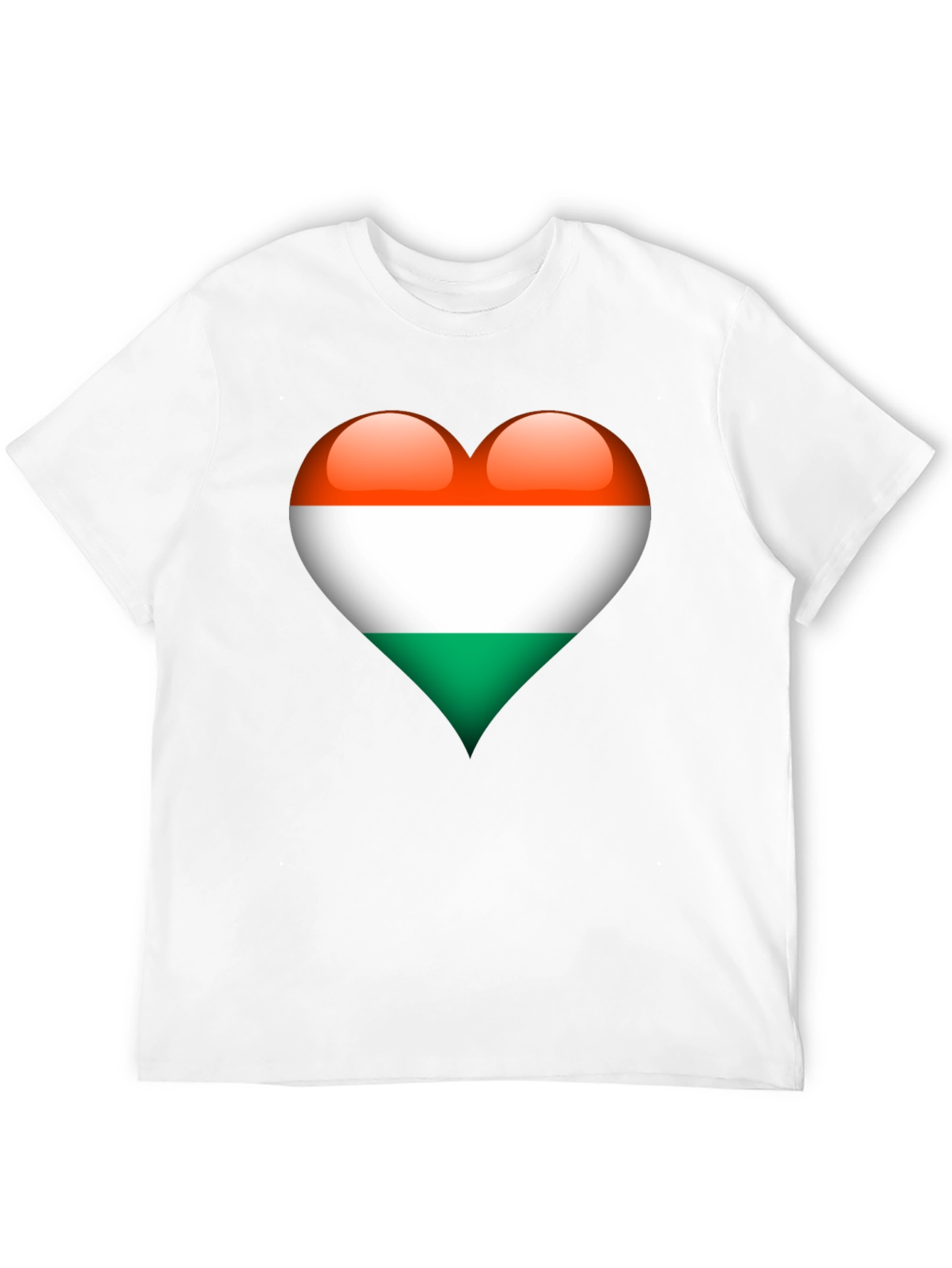 Hungary Flag Heart T-Shirt - Show Your Love!