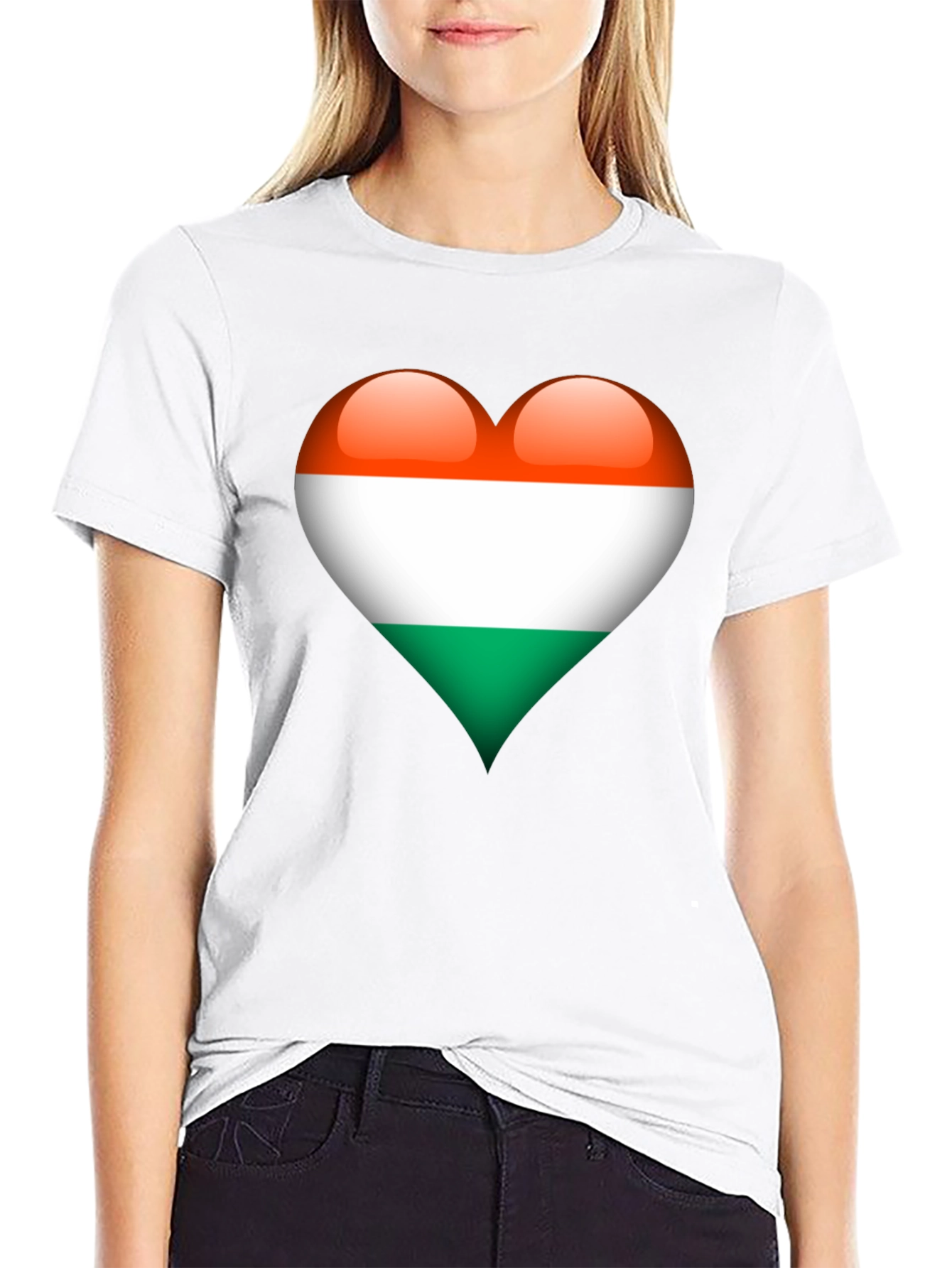 Hungary Flag Heart T-Shirt - Show Your Love!