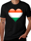 Hungary Flag Heart T-Shirt - Show Your Love!