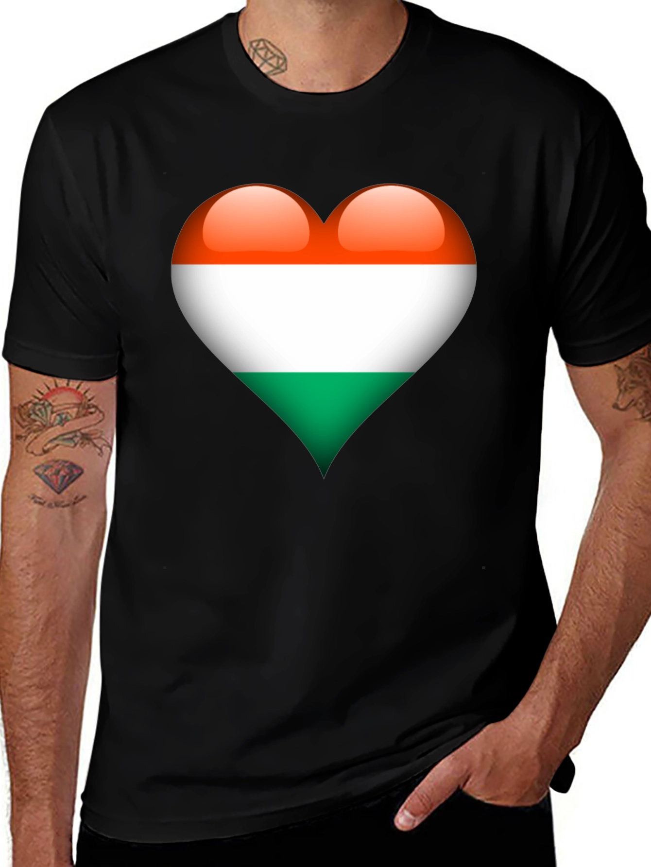 Hungary Flag Heart T-Shirt - Show Your Love!