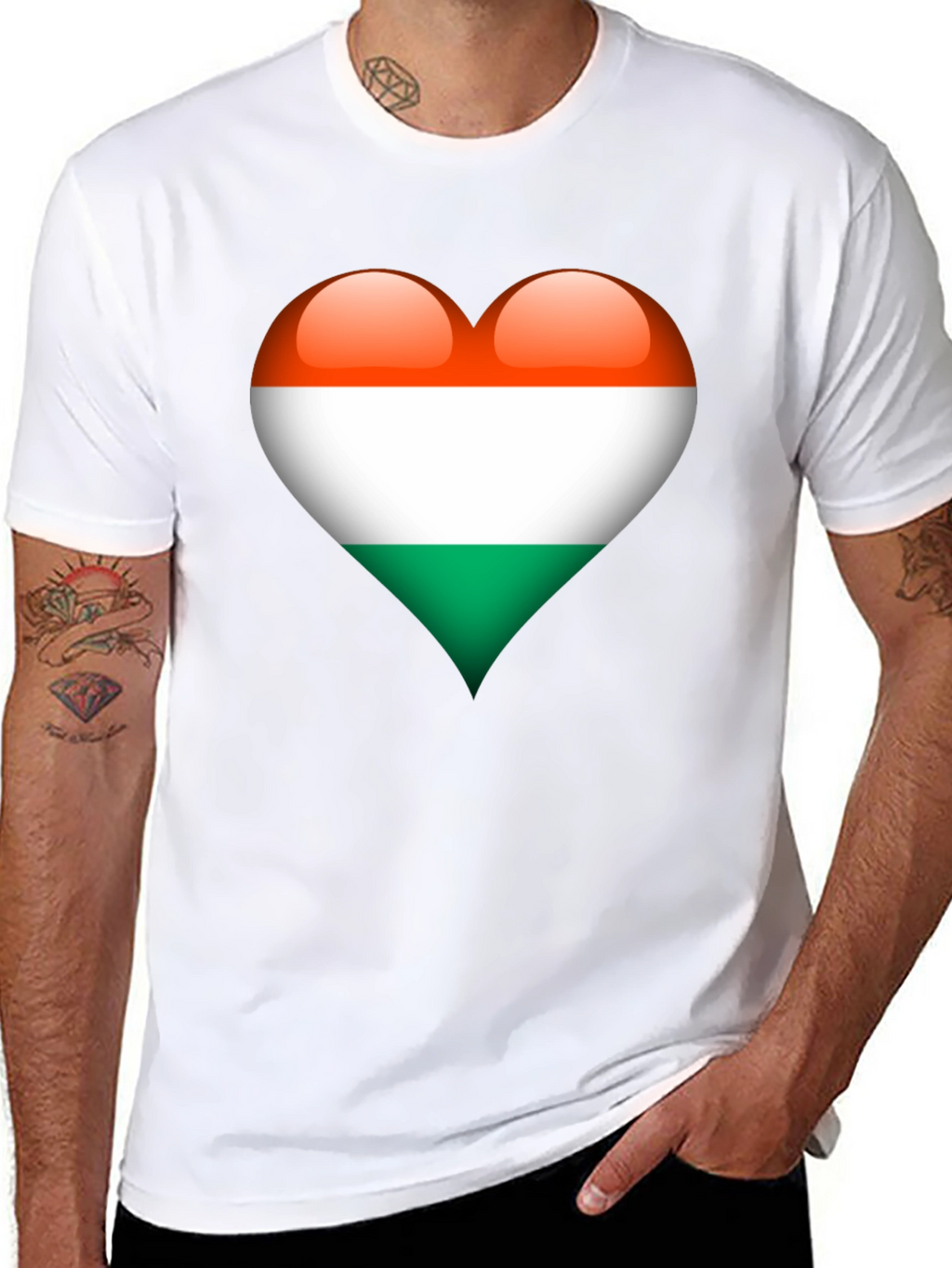 Hungary Flag Heart T-Shirt - Show Your Love!
