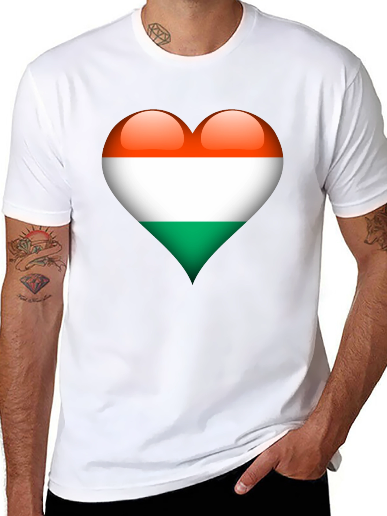 Hungary Flag Heart T-Shirt - Show Your Love!