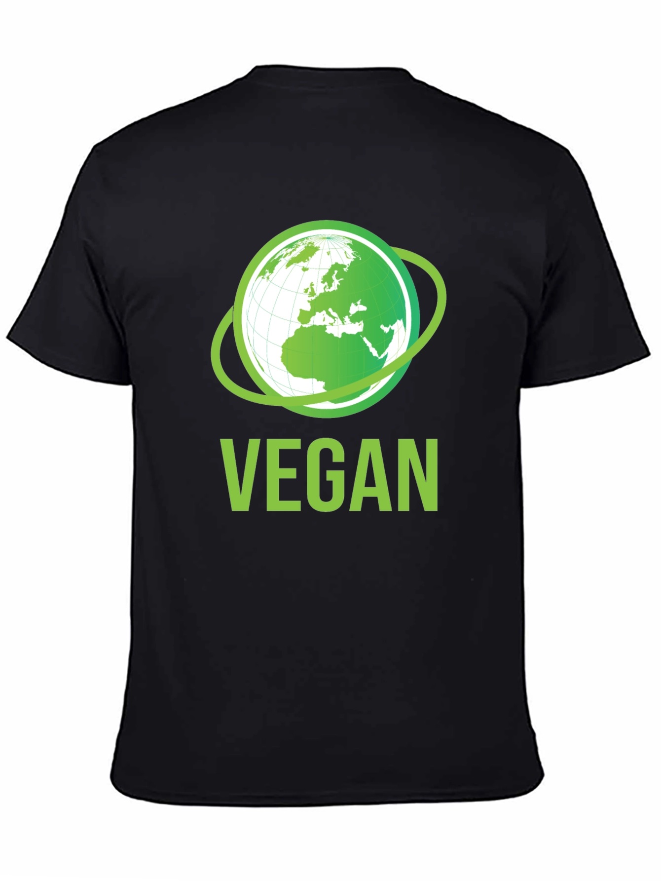 Vegan Earth Graphic T-Shirt - Eco-Friendly Lifestyle Apparel