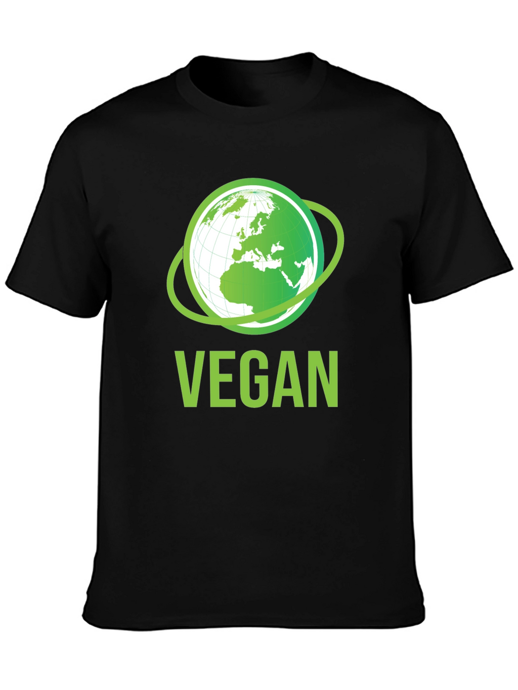 Vegan Earth Graphic T-Shirt - Eco-Friendly Lifestyle Apparel