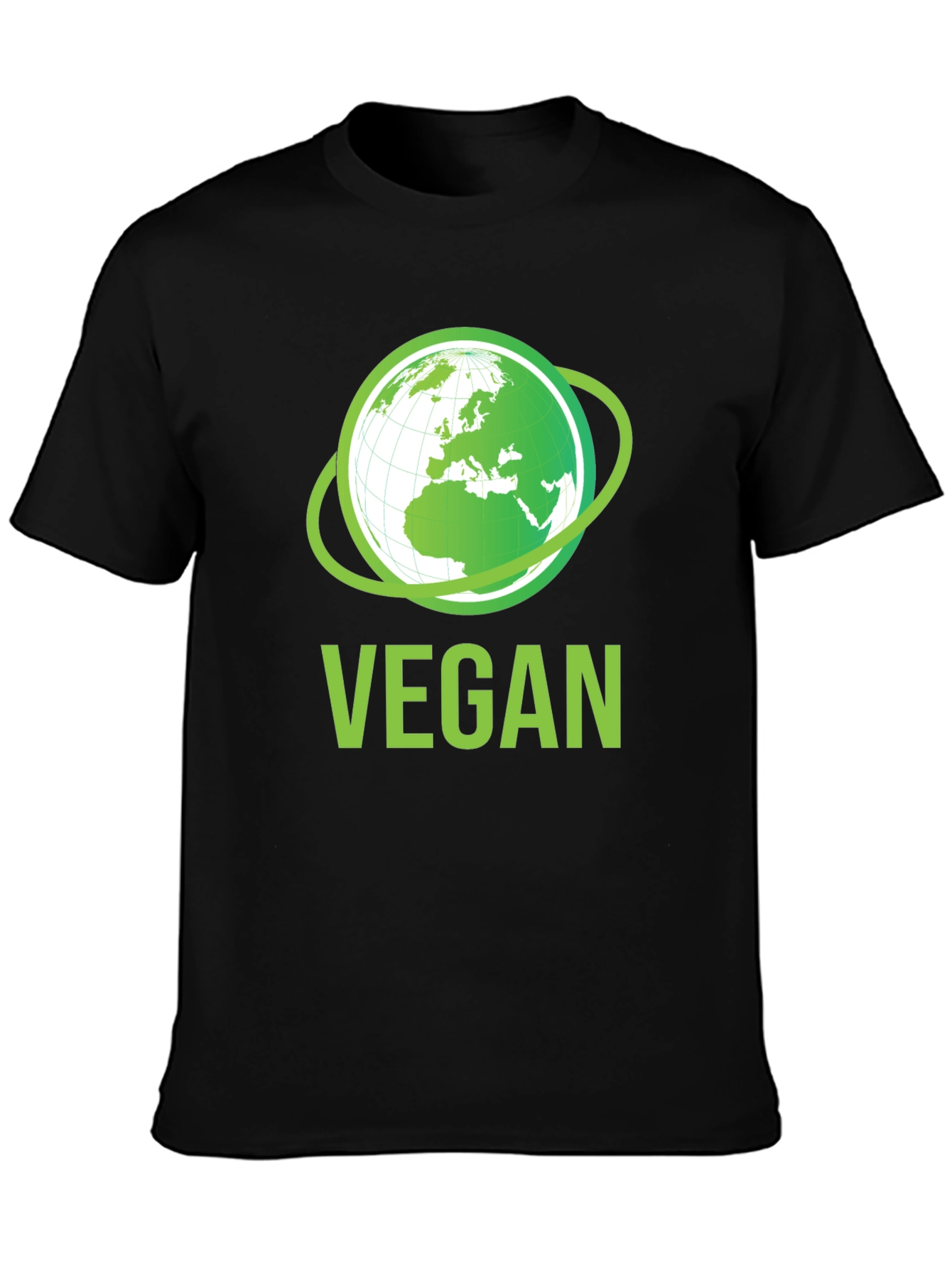 Vegan Earth Graphic T-Shirt - Eco-Friendly Lifestyle Apparel