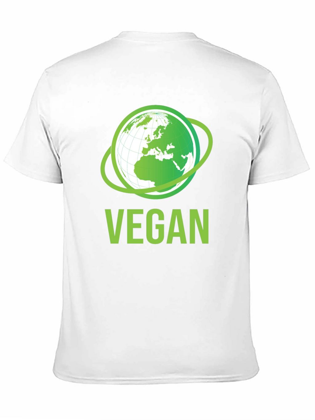 Vegan Earth Graphic T-Shirt - Eco-Friendly Lifestyle Apparel