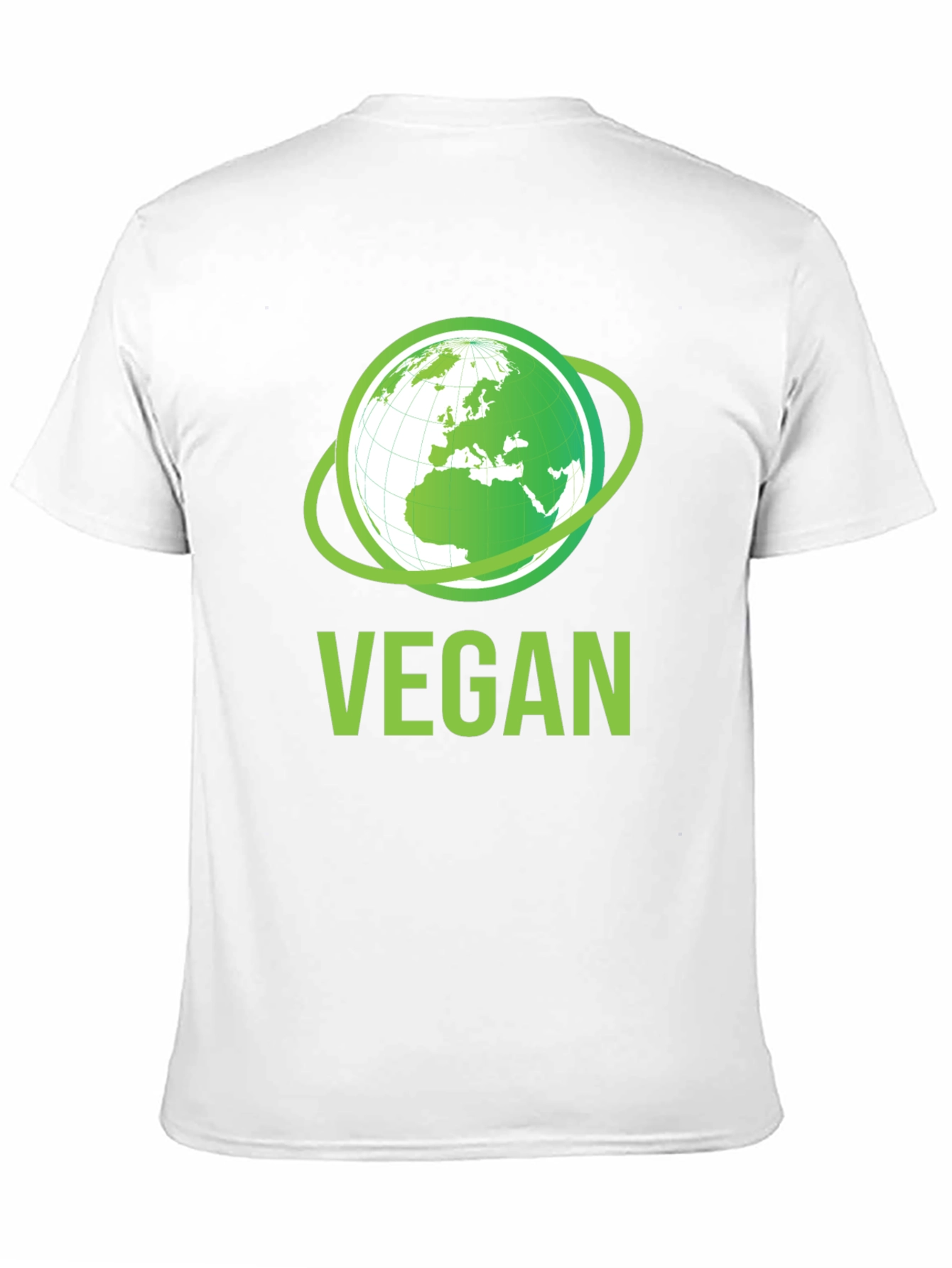 Vegan Earth Graphic T-Shirt - Eco-Friendly Lifestyle Apparel