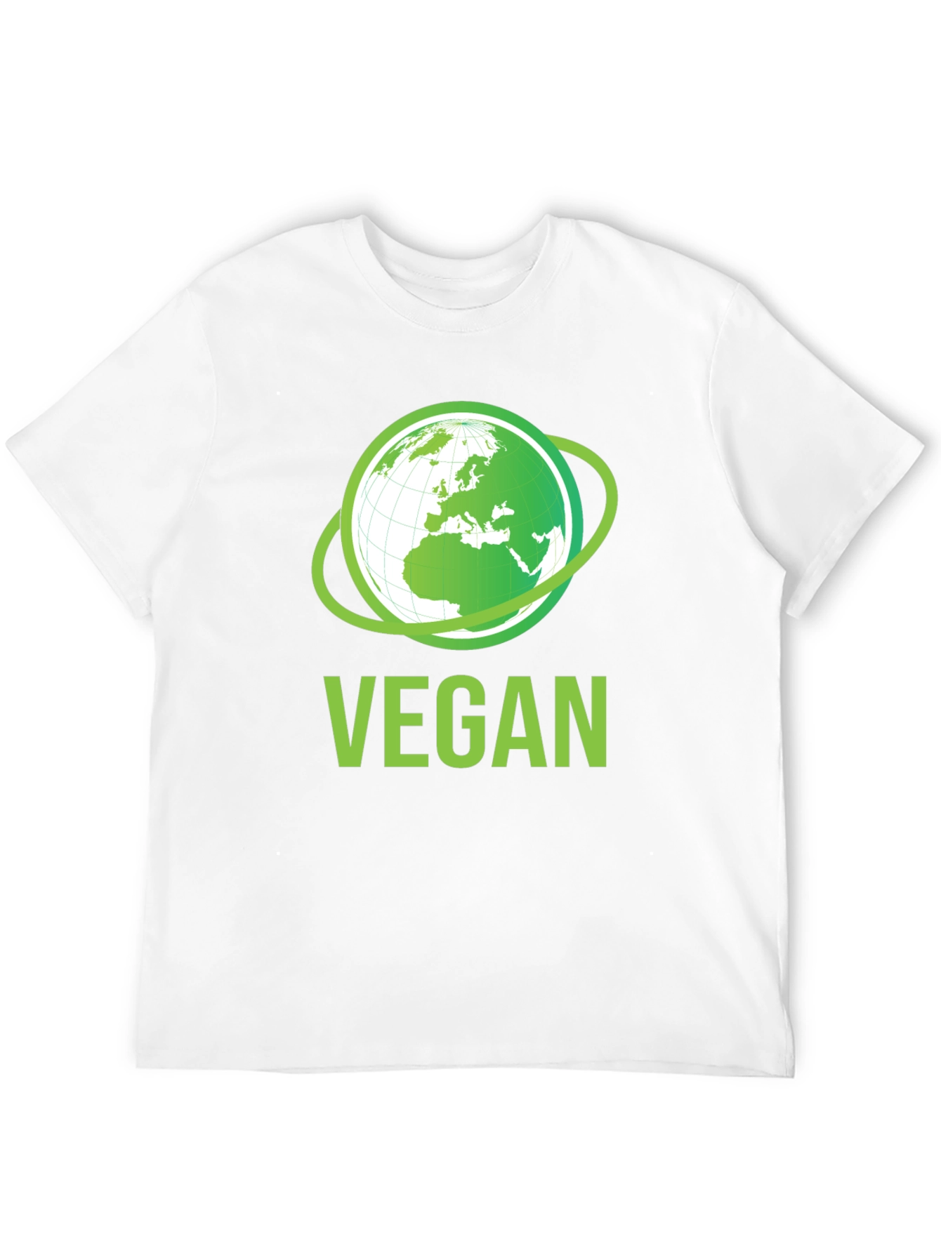 Vegan Earth Graphic T-Shirt - Eco-Friendly Lifestyle Apparel