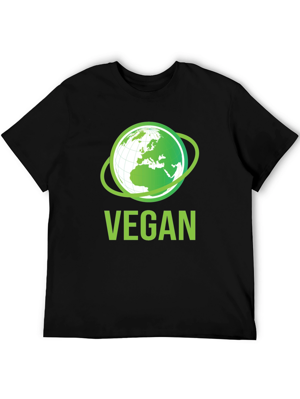 Vegan Earth Graphic T-Shirt - Eco-Friendly Lifestyle Apparel
