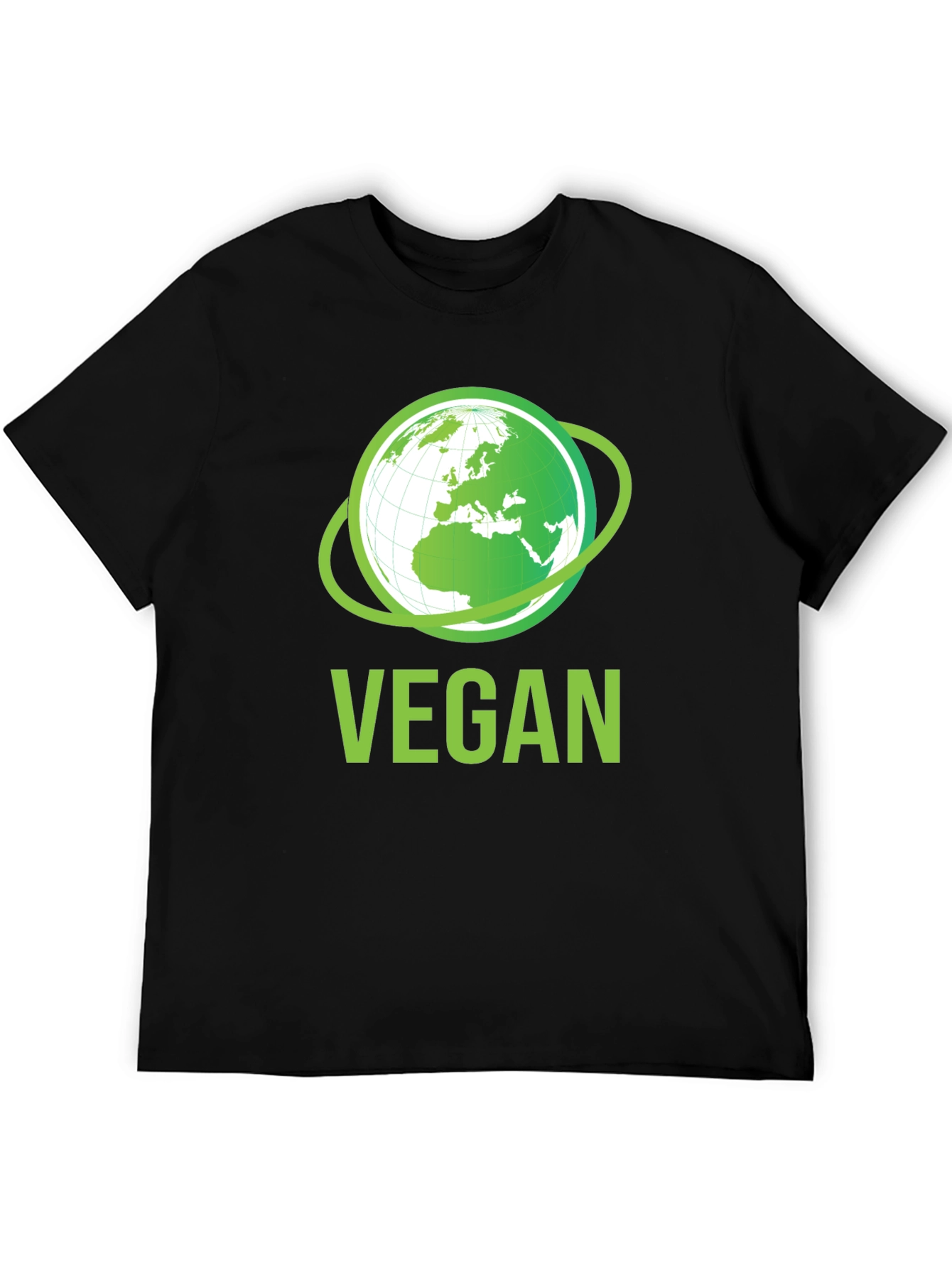 Vegan Earth Graphic T-Shirt - Eco-Friendly Lifestyle Apparel