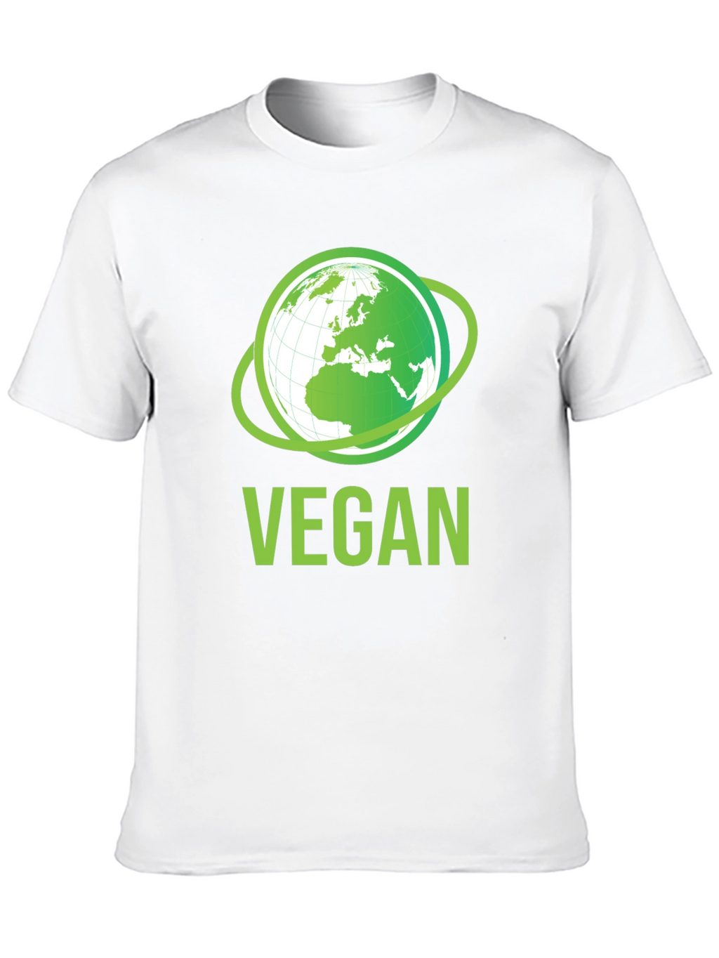Vegan Earth Graphic T-Shirt - Eco-Friendly Lifestyle Apparel
