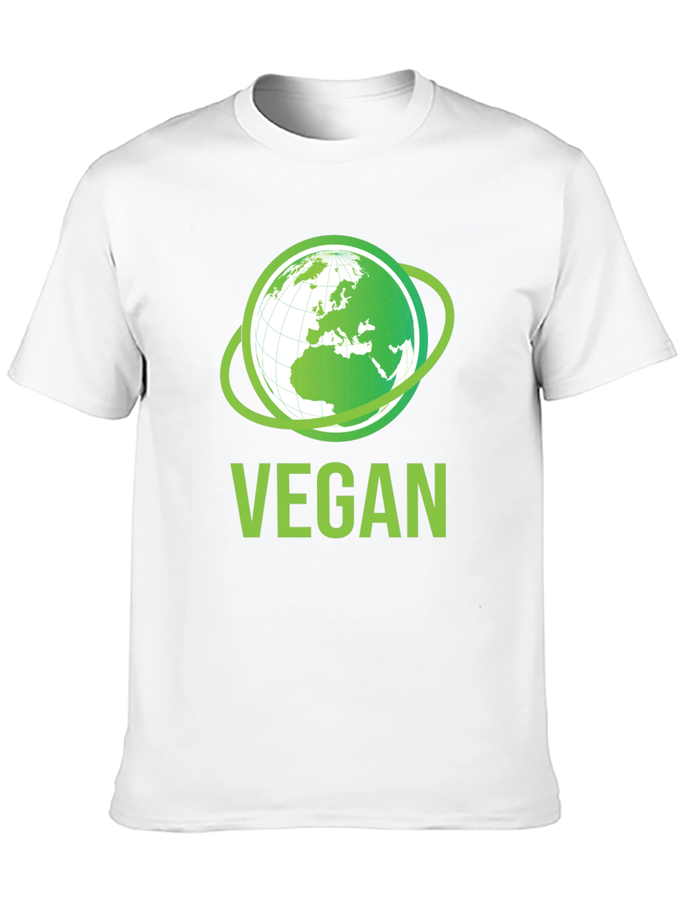 Vegan Earth Graphic T-Shirt - Eco-Friendly Lifestyle Apparel