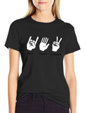 Rock Paper Scissors Graphic T-Shirt