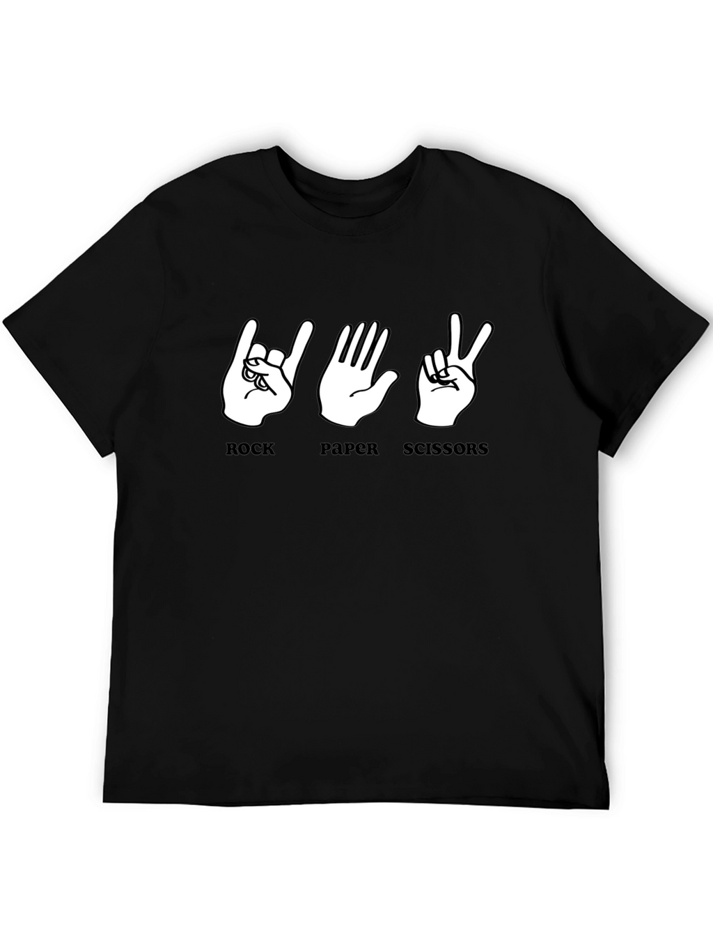 Rock Paper Scissors Graphic T-Shirt