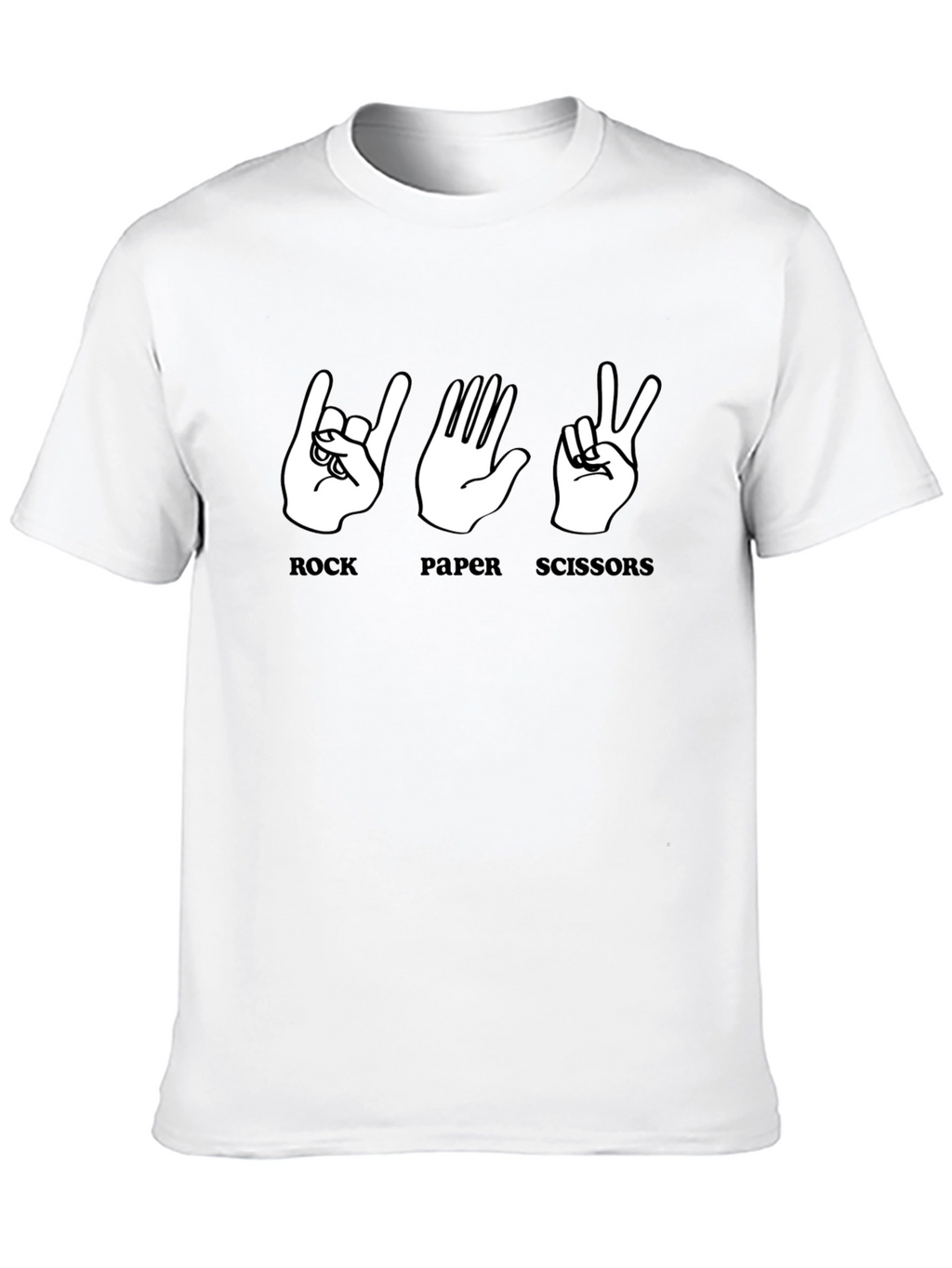Rock Paper Scissors Graphic T-Shirt