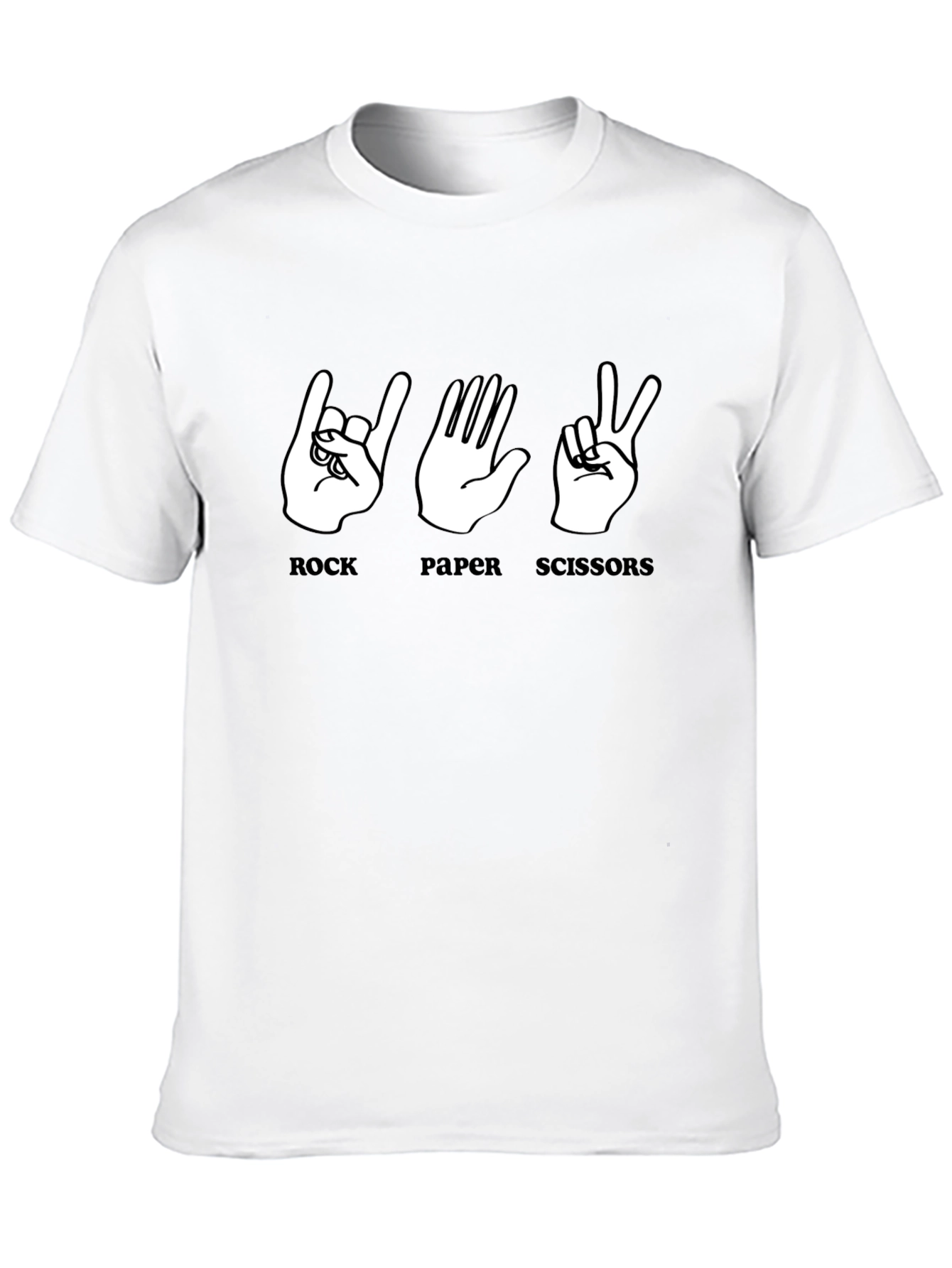 Rock Paper Scissors Graphic T-Shirt