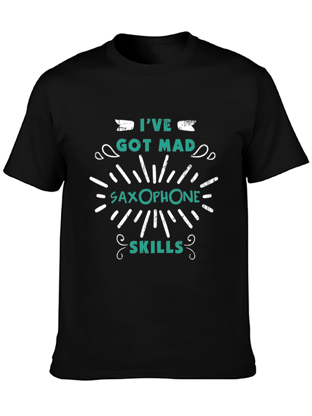 Saxophone Skills Graphic Tee - Music Lovers T-Shirt