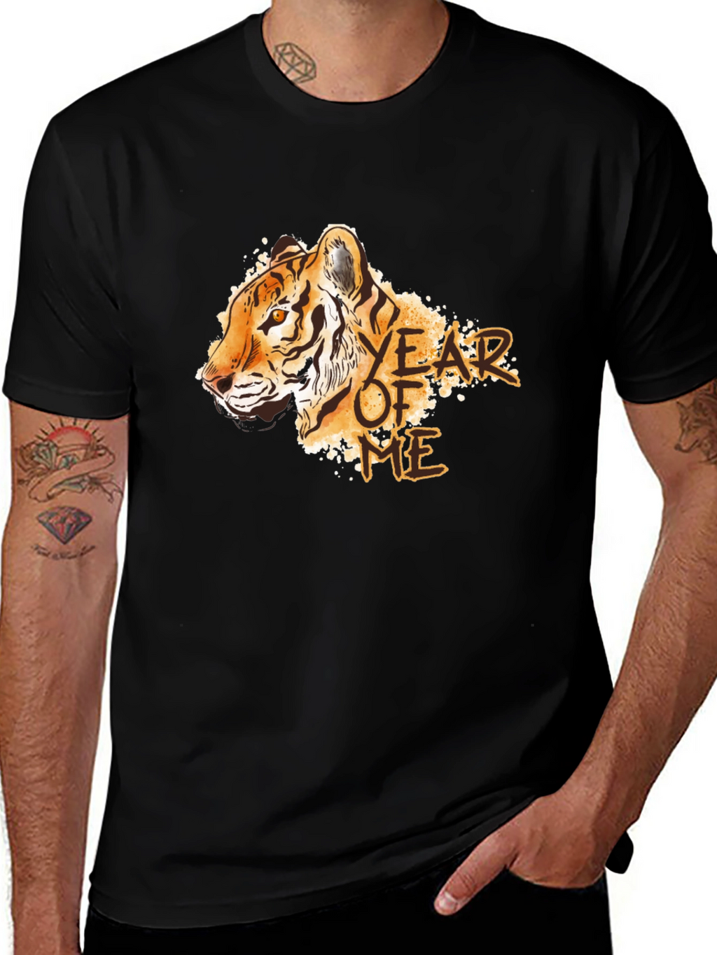 Year Of The Tiger T-Shirt - Black