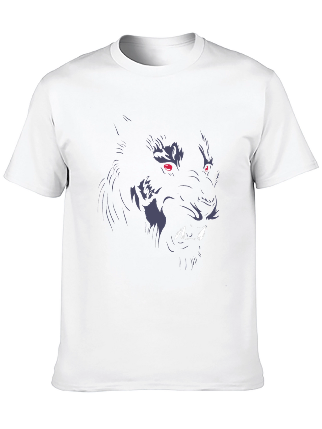 Black Wolf Graphic Tee - Mens Fashion T-Shirt