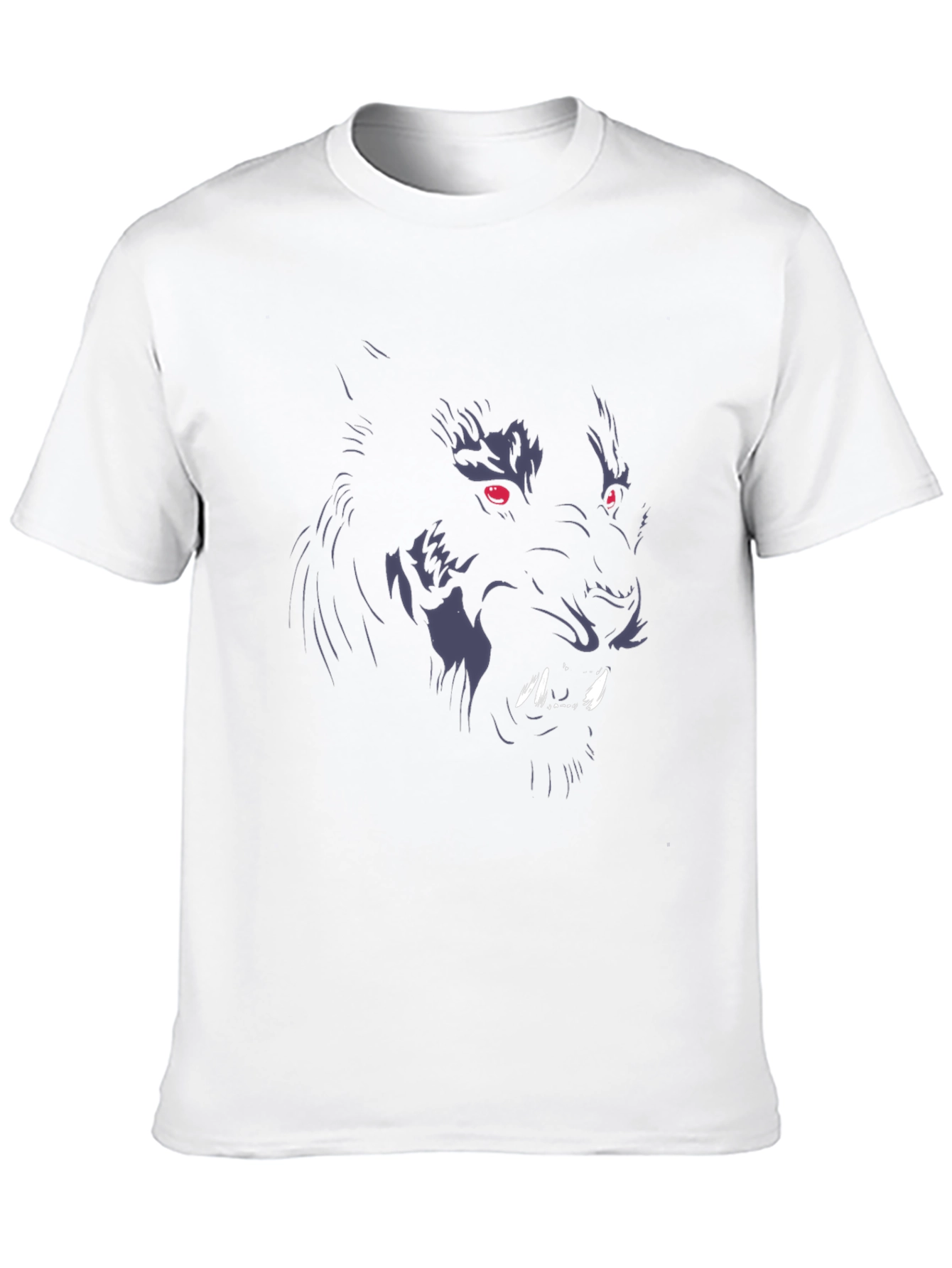 Black Wolf Graphic Tee - Mens Fashion T-Shirt