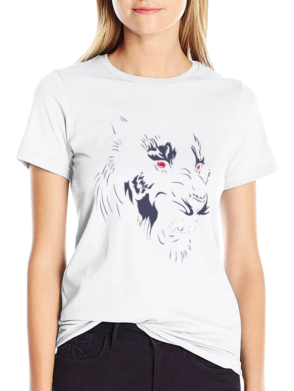 Black Wolf Graphic Tee - Mens Fashion T-Shirt