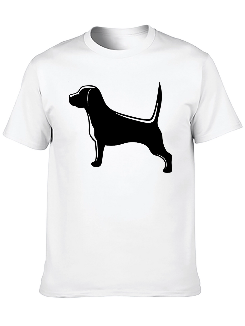 Black Dog Silhouette T-Shirt - Unisex