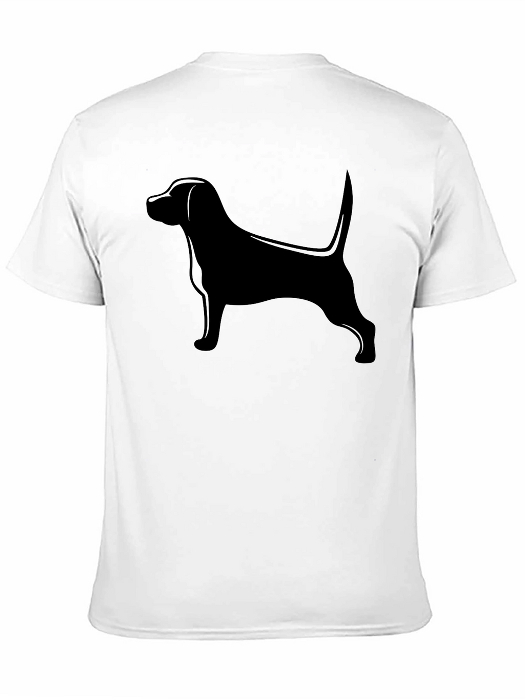 Black Dog Silhouette T-Shirt - Unisex
