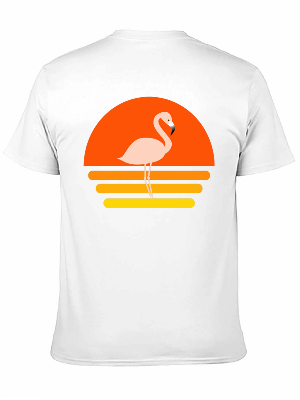Retro Flamingo Sunset Graphic T-Shirt