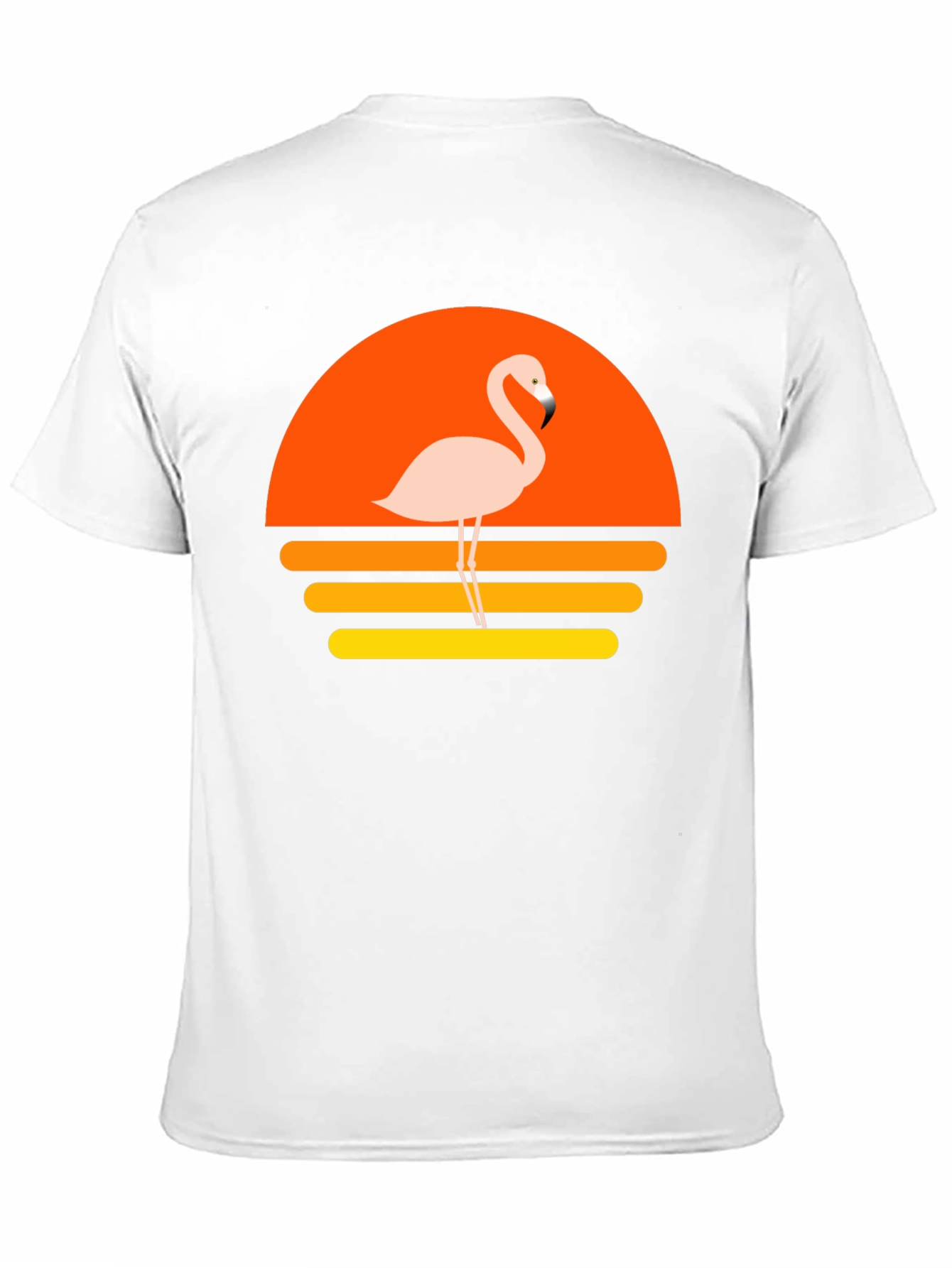 Retro Flamingo Sunset Graphic T-Shirt