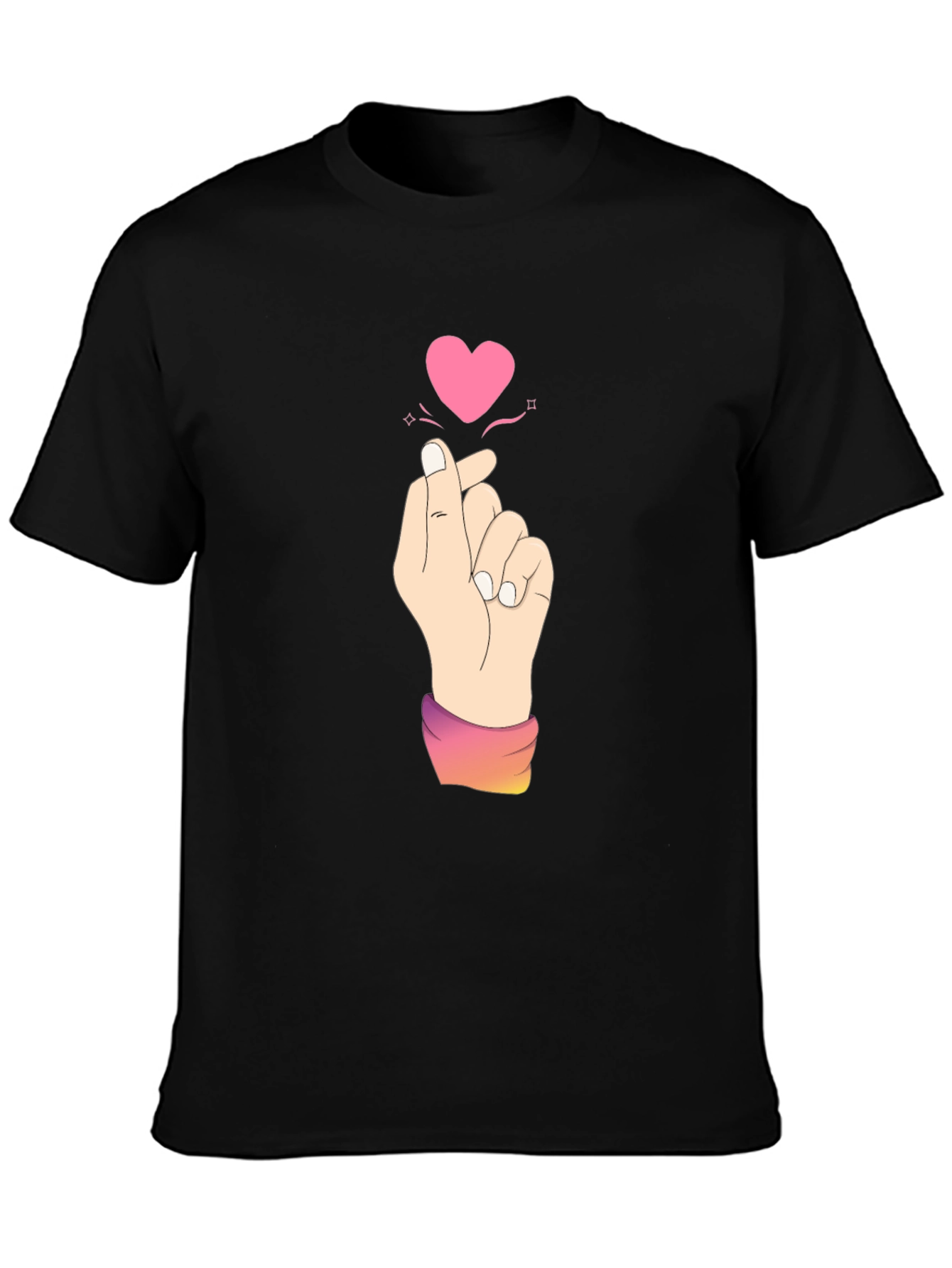 Finger Heart T-Shirt - Kpop Love Sign