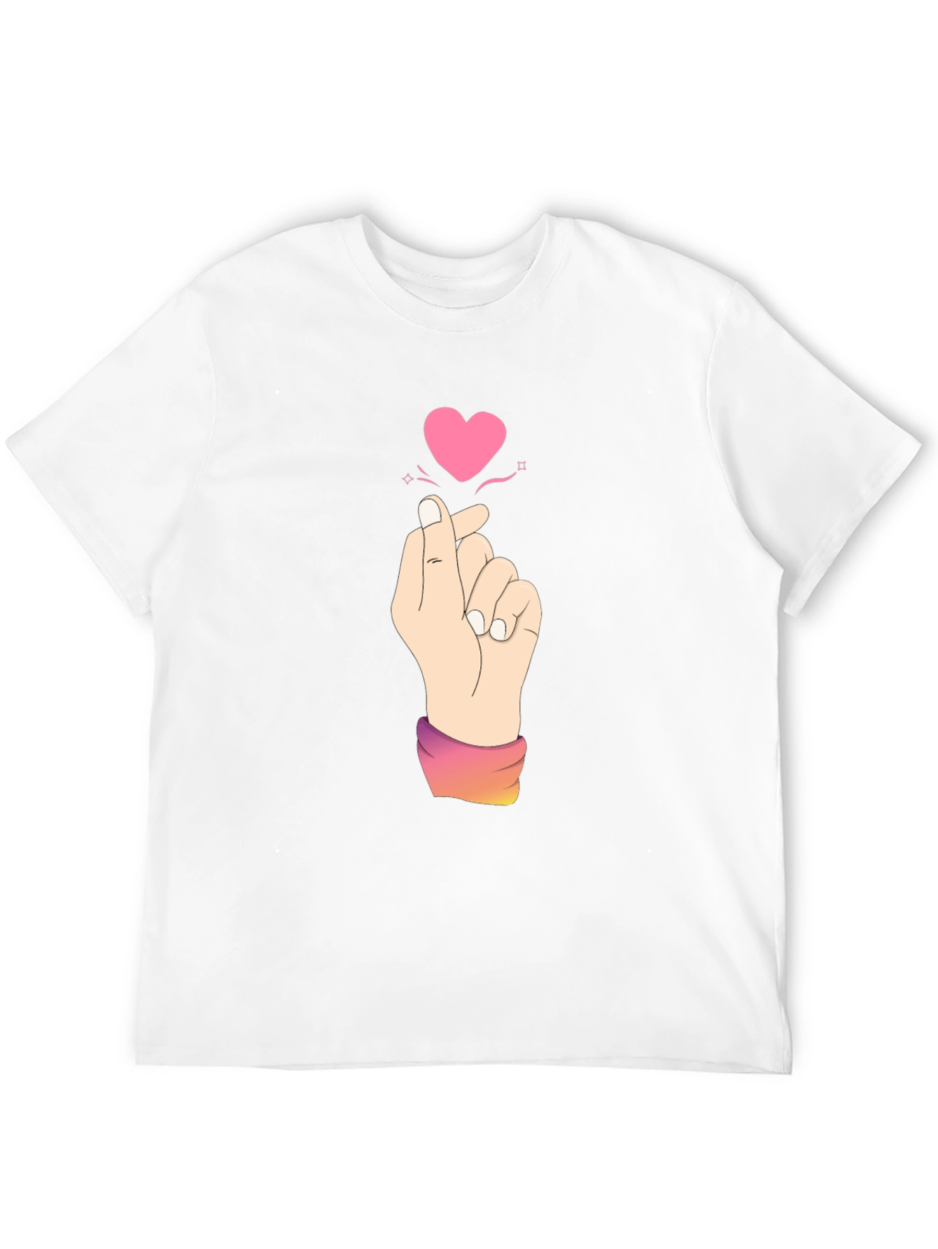 Finger Heart T-Shirt - Kpop Love Sign