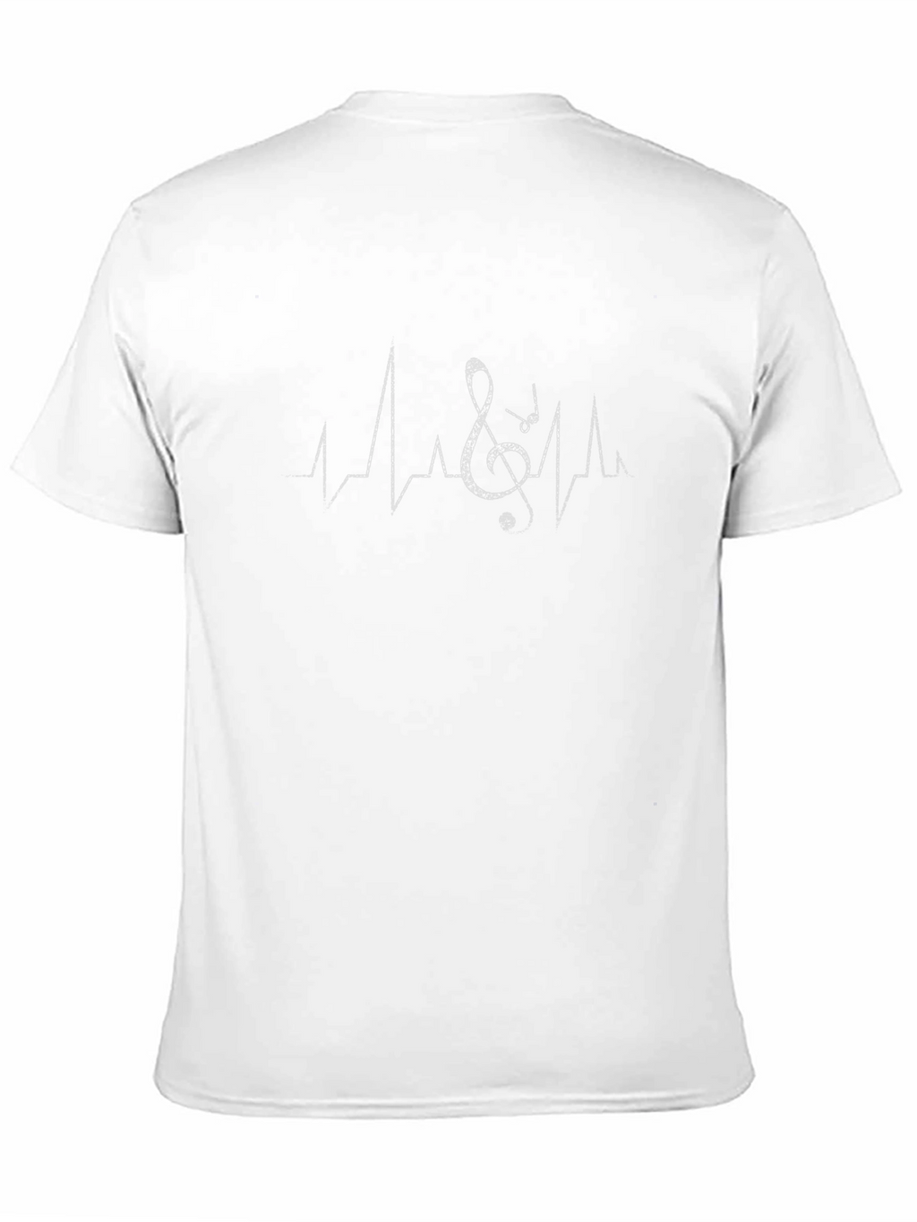 Music Heartbeat Tee - Black Cotton T-Shirt