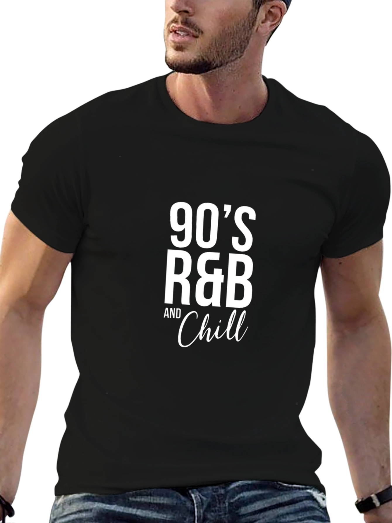 90s R&B and Chill Black T-Shirt